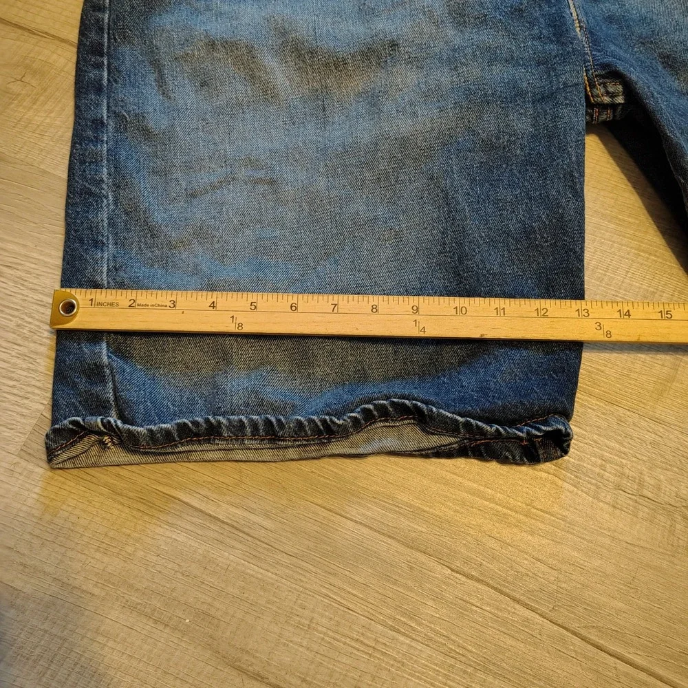 Levis 569 Loose Straight Denim Shorts Mens 44 Blue Medium Wash Wideleg baggy